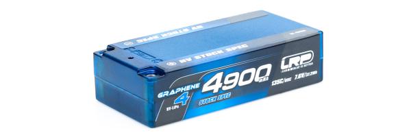 LRP - HV Stock Spec Shorty GRAPHENE-4 4900mAh Hardcase Battery - 7.6V LiPo - 135C / 65C