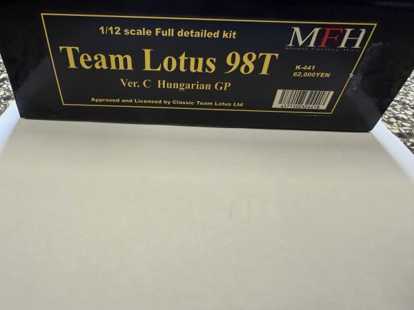 1:12 Lotus 98T 1986 Hungarian GP Model Factory Hiro | No. K-441