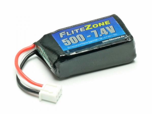 LiPo Akku FliteZone 500 - 7.4V (120X u.a.)