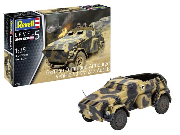 1:35 German Command Armoured Vehicle Sd.Kfz.247 Ausf.B Revell Modellbausatz