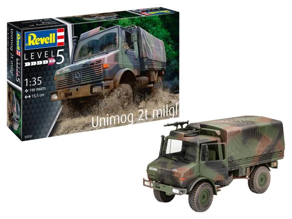 1:35 Unimog 2t milgl Revell Modellbausatz