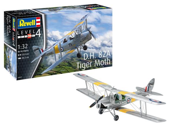 1:32 D.H. 82A Tiger Moth Revell Modellbausatz