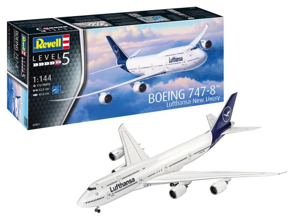 1:144 Boeing 747-8 "Lufthansa" New Livery Revell Modellbausatz