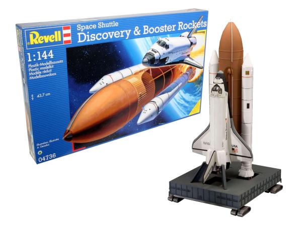 1:144 Space Shuttle Discovery & Booster Rockets Revell Modellbausatz
