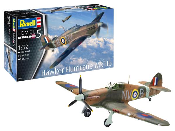 1:32 Hawker Hurricane Mk IIb Revell Modellbausatz