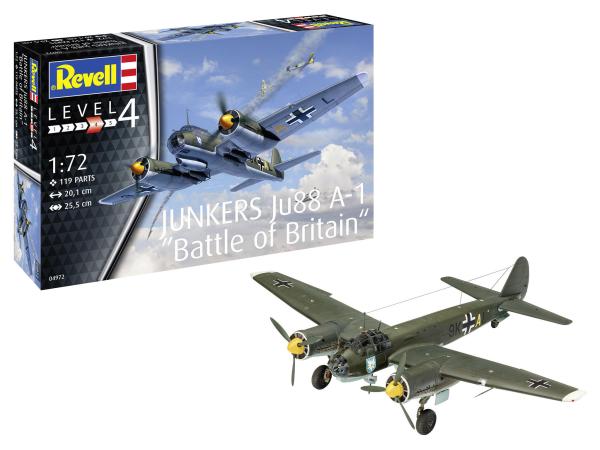 1:72 Junkers Ju88 A-1 "Battle of Britain" Revell Modellbausatz