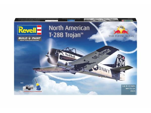 1:48 Geschenkset Flying Bulls T-28B Trojan Revell Modellbausatz mit Basiszubehör