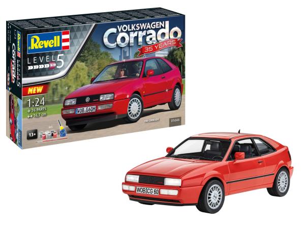 1:24 Geschenkset 35 Years "VW Corrado" Revell Modellbausatz mit Basiszubehör