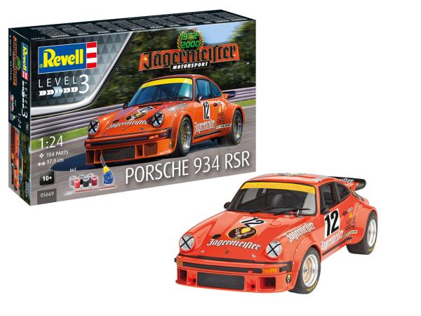 1:24 Geschenkset Jägermeister Motorsport 50th Anniversa Revell Modellbausatz mit Basiszubehör
