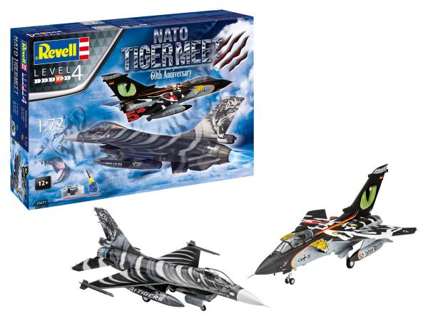 1:72 Geschenkset NATO Tiger Meet - 60th Anniversary Revell Modellbausatz mit Basiszubehör