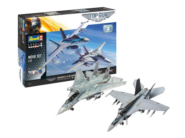 1:72 Movie Set TOP GUN Revell Modellbausatz mit Basiszubehör