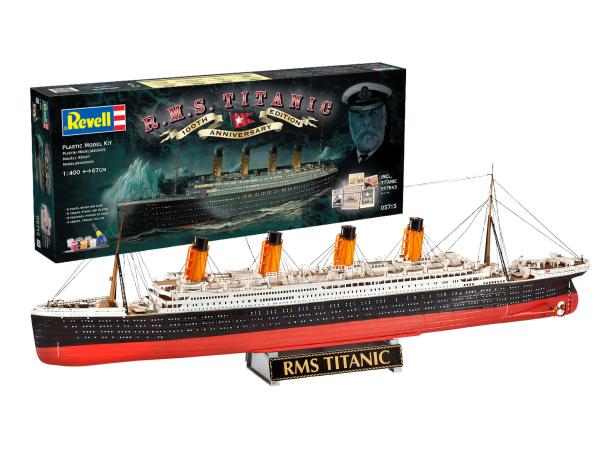 1:400 Geschenkset "100 Jahre Titanic" Revell Modellbausatz mit Basiszubehör
