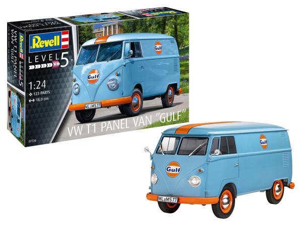 1:24 VW T1 panel van "Gulf" Revell Modellbausatz
