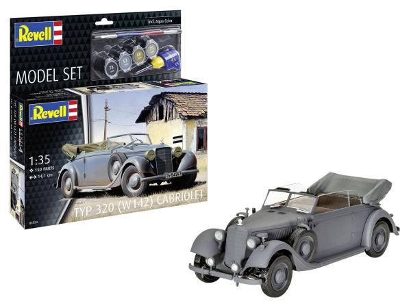 1:35 Model Set Typ 320 (W142) Cabriolet Revell Modellbausatz mit Basiszubehör