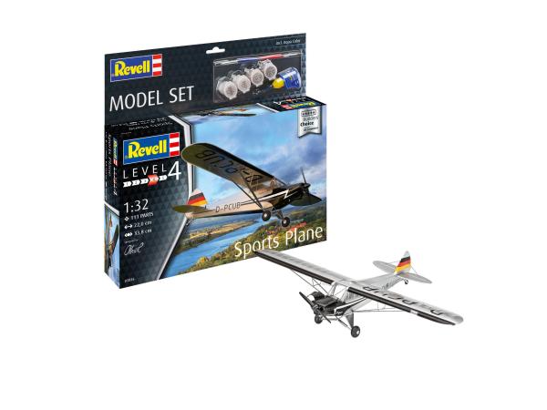 1:32 Model Set Sports Plane "Builder's Choice" Revell Modellbausatz mit Basiszubehör