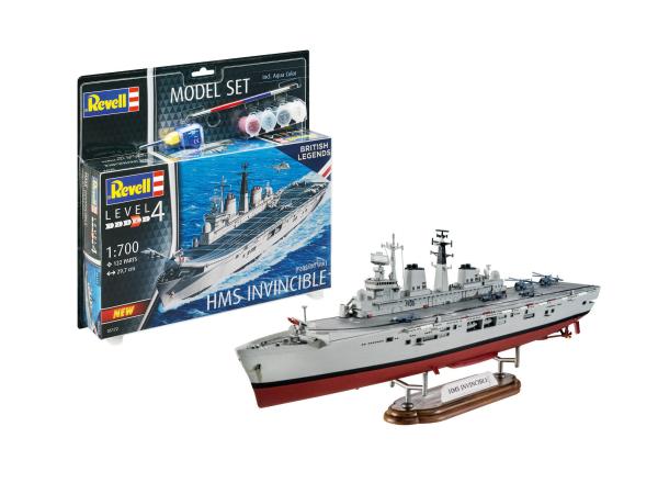 1:700 Model Set HMS Invincible (Falkland War) Revell Modellbausatz mit Basiszubehör