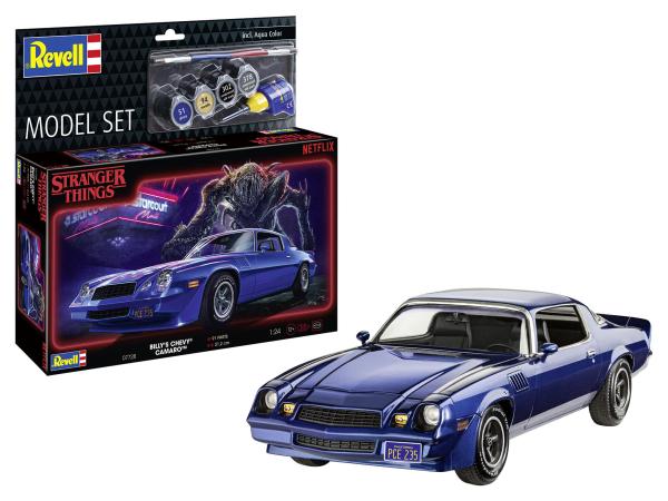 1:24 Model Set "StrangerThings"Billy'sChevy Camaro Z/28 Revell Modellbausatz mit