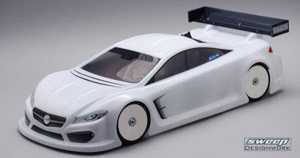 Sweep STC-6 1/10 190mm Touring Car Karosserie Light Weight + Heckflügel