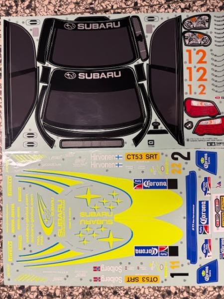 Aufkleber Subaru Impreza WRC 2004