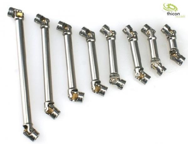1:14 Kardanwelle Edelstahl 140-170mm mit 5mm Bohrungen thicon-models