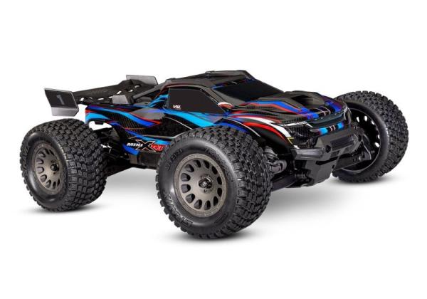 TRAXXAS MINI-XRT 3S-Power 4x4 blau 1/16 Monster-Truck RTR Brushless, HD-Teile, mit 2S Lipo/Lader