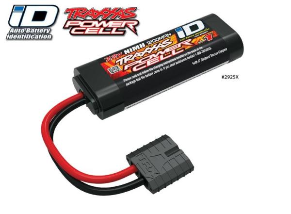 Power Cell Serie 1 NiMH 6-Zellen Stick 1200mAh 7,2V TRAXXAS mit iD-Stecker (für 1/16)