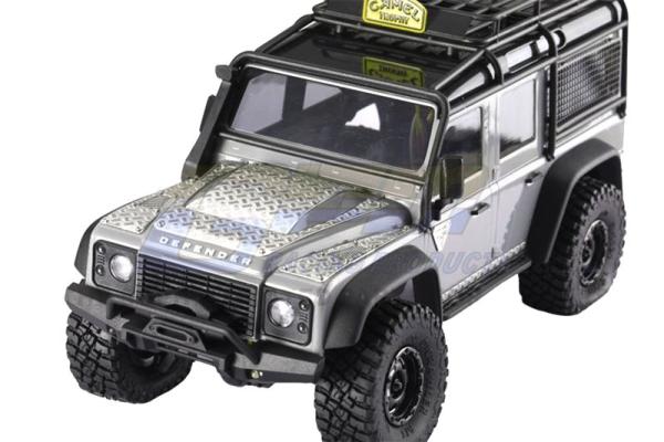 Kotflügel vorne Metall-Schutz silber GPM TRX-4M Land Rover Defender