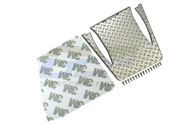 Motorhaube Metall-Schutz silber GPM TRX-4M Land Rover Defender