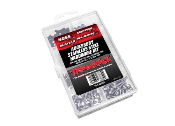 Hardware-Kit Edelstahl 4X4 komplett Traxxas Slash 4x4, Stampede 4x4, Rustler 4x4, Hoss 4x4 VXL