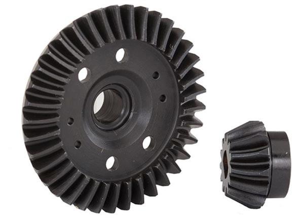 CNC Differential Tellerrad 37Z mit Ritzel 13Z hinten TRAXXAS 4x4&VXL Rustler, Slash, Stampede, Hoss, 4-Tec, X0-1