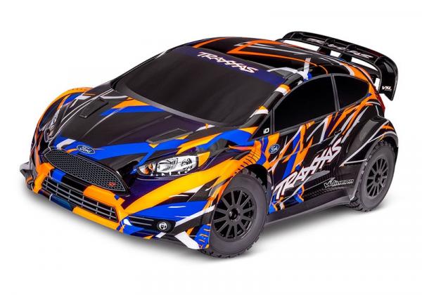 TRAXXAS FORD FIESTA ST ORANGE 1/10 RALLY VXL RTR BRUSHLESS, OHNE AKKU UND LADEGERÄT