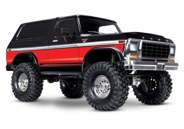TRAXXAS TRX-4 Ford Bronco schwarz/rot 4x4 RTR o. Akku/Lader 1/10 4WD Scale-Crawler Brushed TRAXXAS TRX-4 Ford Bronco schwarz/rot 4x4 RTR o. Akku/Lader 1/10 4WD Scale-Crawler Brushed