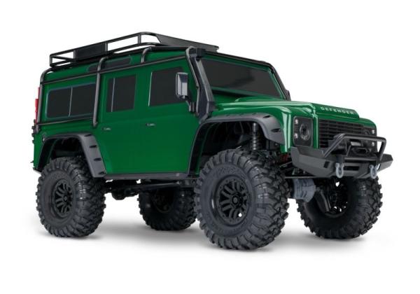 TRAXXAS TRX-4 LR Defender grün 1/10 Crawler RTR Brushed, Clipless, ohne Akku und Ladegerät