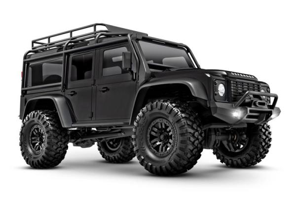 TRAXXAS TRX-4M LR Defender 4x4 schwarz 1/18 Crawler RTR Brushed, mit Akku und USB Ladegerät