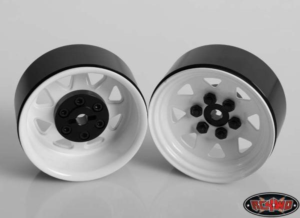6 Lug Wagon 1.9 Steel Stamped Beadlock Wheels (White) RC4WD (4)