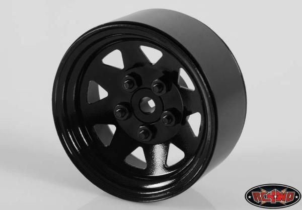 5 Lug Wagon 1.9 Steel Stamped Beadlock Wheels (Black) (4) RC4WD