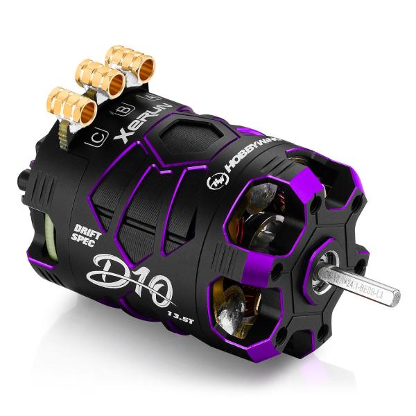 Hobbywing Xerun D10 Brushless Drift Motor 13.5T Violett