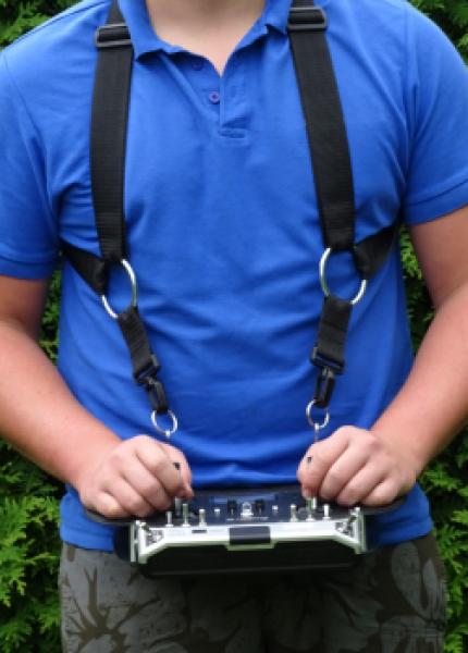 Komfort Kreuzgurt für Senderpulte in schwarz